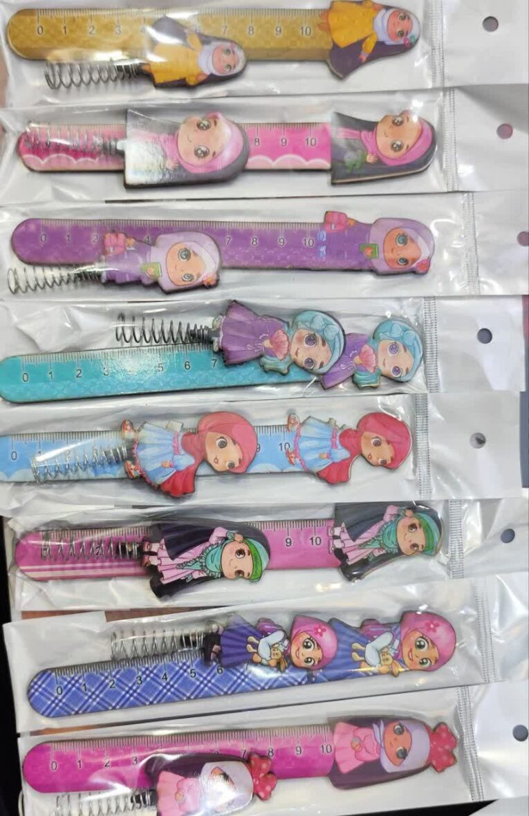 ست خط‌کش و سر مدادی دخترانه